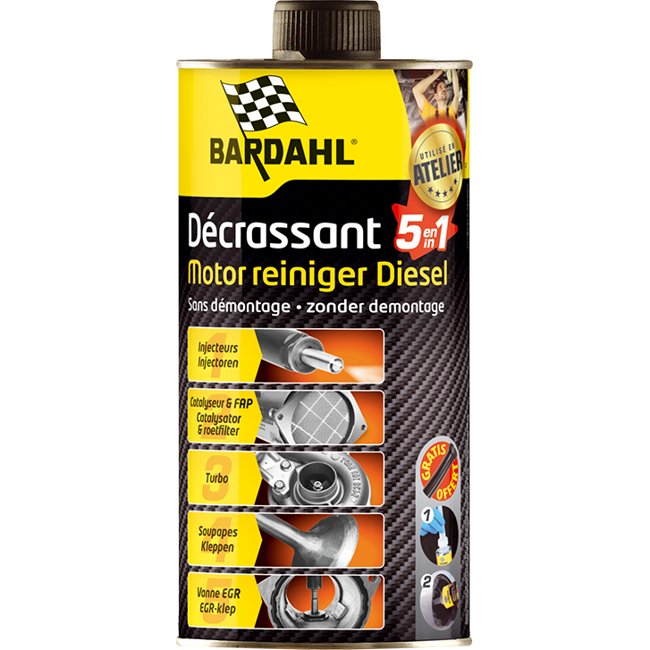 BARDAHL Diesel 5 in 1 CLEANER - Diesel-Motorreiniger 5 in 1 - 500 ml - Ref  9357D